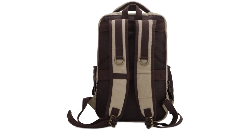 Jessie &amp; James Alpine Canvas Concealed Carry Backpack, Khaki, SMC52103R1 KH