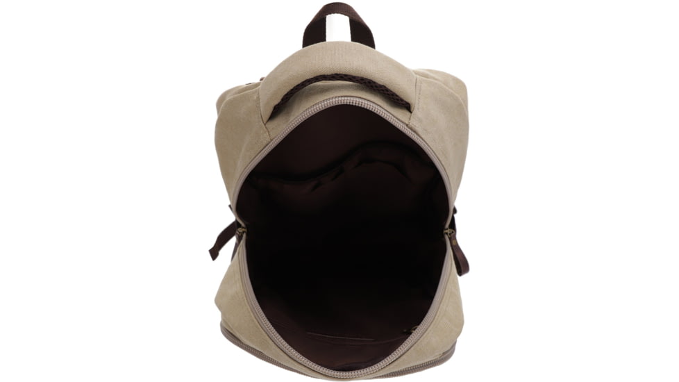 Jessie &amp; James Alpine Canvas Concealed Carry Backpack, Khaki, SMC52103R1 KH