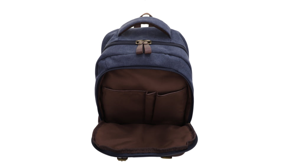 Jessie &amp; James Alpine Canvas Concealed Carry Backpack, Navy, SMC52103R1 NV