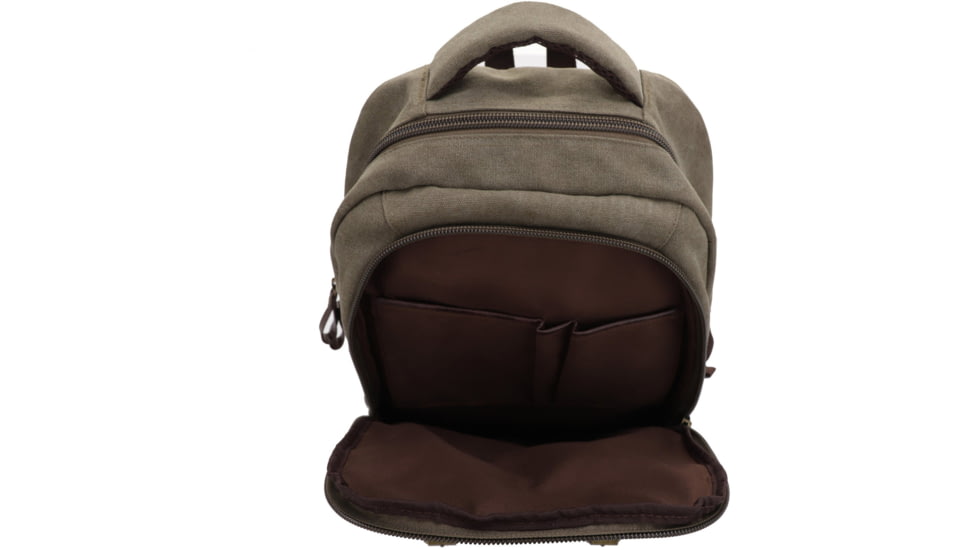 Jessie &amp; James Alpine Canvas Concealed Carry Backpack, Olive, SMC52103R1 OL