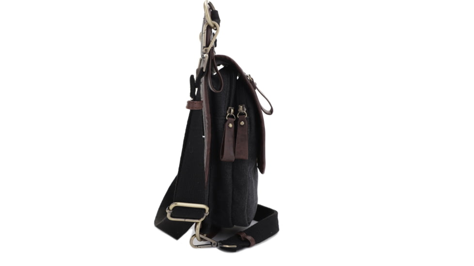 Jessie &amp; James Cougar Canvas Concealed Carry Waist and Leg Bag, Black, SMC52104R1 BK