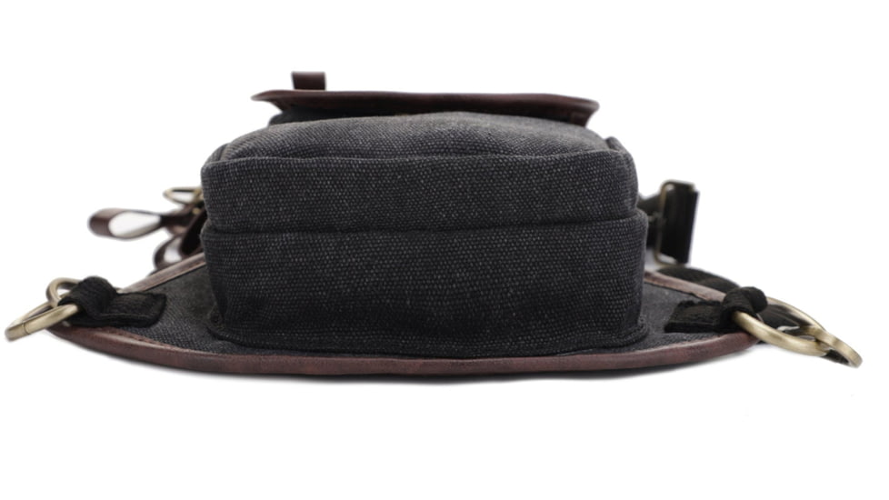 Jessie &amp; James Cougar Canvas Concealed Carry Waist and Leg Bag, Black, SMC52104R1 BK