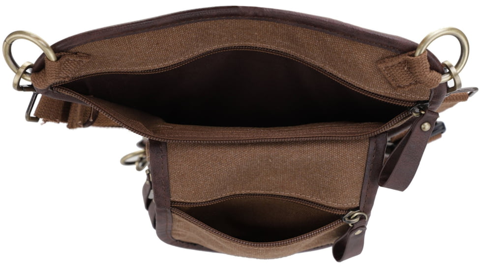 Jessie &amp; James Cougar Canvas Concealed Carry Waist and Leg Bag, Brown, SMC52104R1 BR