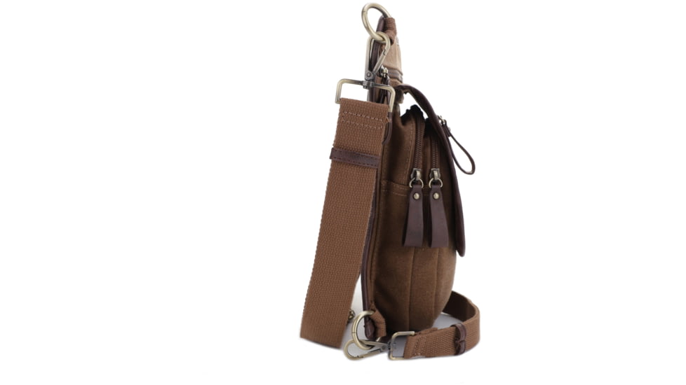 Jessie &amp; James Cougar Canvas Concealed Carry Waist and Leg Bag, Brown, SMC52104R1 BR