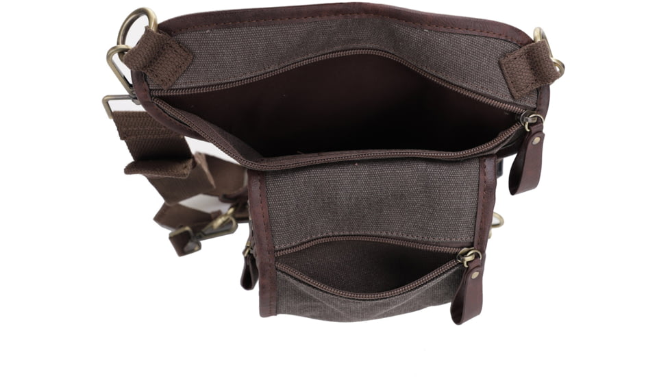 Jessie &amp; James Cougar Canvas Concealed Carry Waist and Leg Bag, Gray, SMC52104R1 GY
