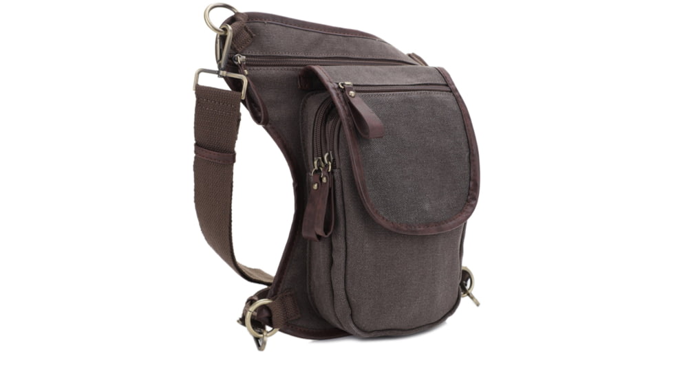 Jessie &amp; James Cougar Canvas Concealed Carry Waist and Leg Bag, Gray, SMC52104R1 GY