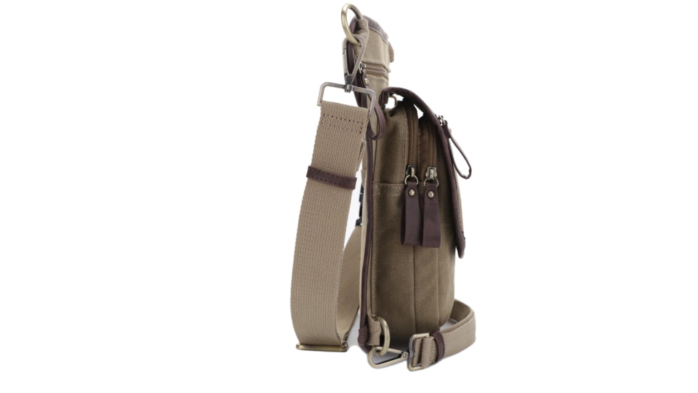 Jessie &amp; James Cougar Canvas Concealed Carry Waist and Leg Bag, Khaki, SMC52104R1 KH