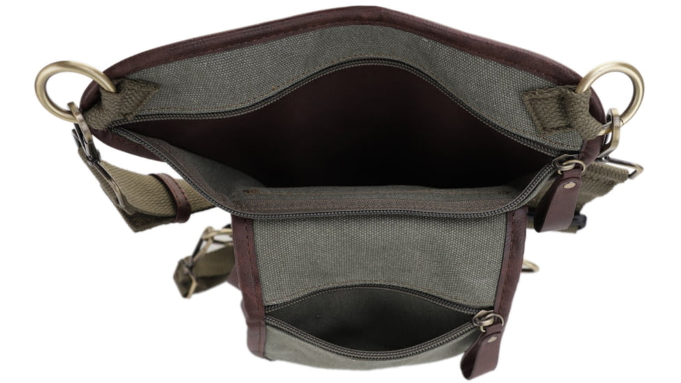 Jessie &amp; James Cougar Canvas Concealed Carry Waist and Leg Bag, Olive, SMC52104R1 OL
