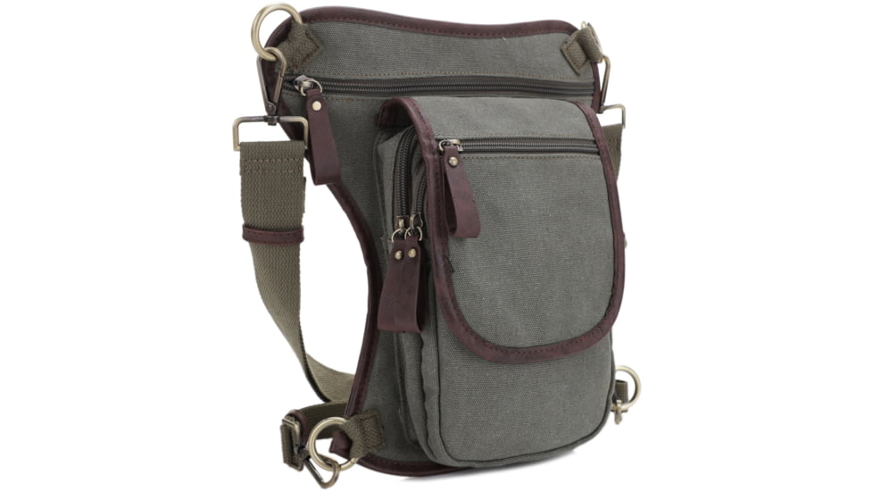 Jessie &amp; James Cougar Canvas Concealed Carry Waist and Leg Bag, Olive, SMC52104R1 OL