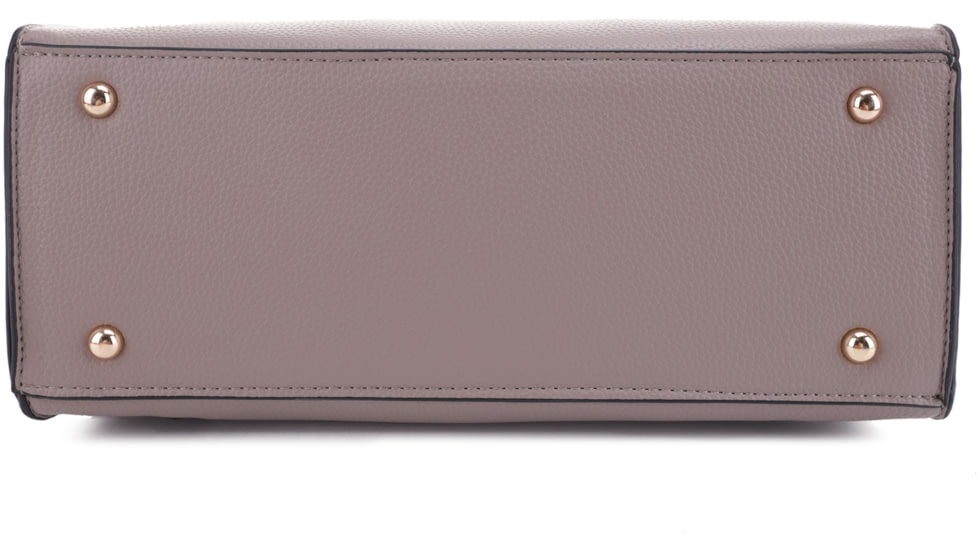 Jessie &amp; James Evelyn Concealed Carry Satchel Handbag, Taupe, SMC1309LK TP