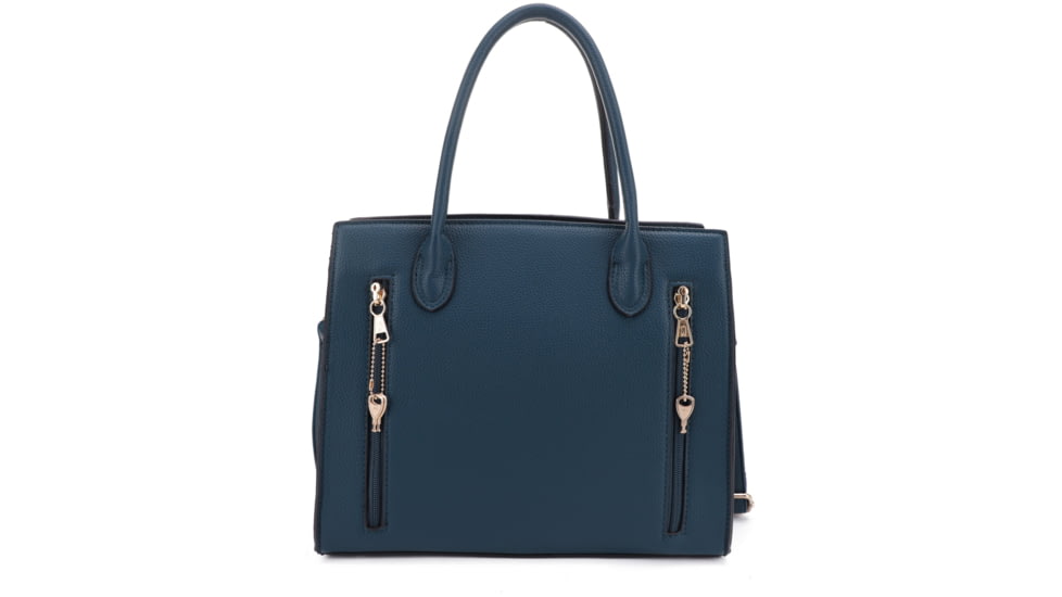 Jessie &amp; James Evelyn Concealed Carry Satchel Handbag, Teal, SMC1309LK TL