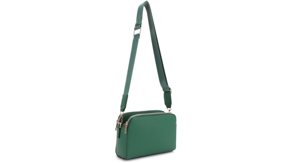 Jessie &amp; James Suzie Compact Concealed Carry Crossbody Bag, Kelly Green, SMC95832AZ KGN