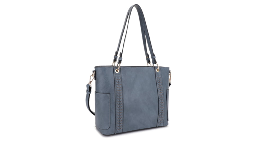 Jessie &amp; James Austin Concealed Carry Tote Bag CCW Handbag, Blue, DMC31312 BL