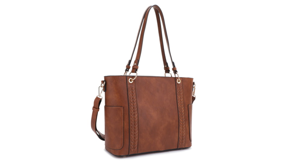 Jessie &amp; James Austin Concealed Carry Tote Bag CCW Handbag, Tan, DMC31312 TN
