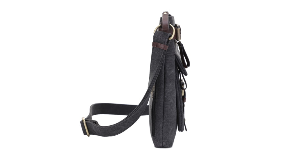 Jessie &amp; James Bailey CCW Canvas Crossbody Bag, Black, SMC98535L BK