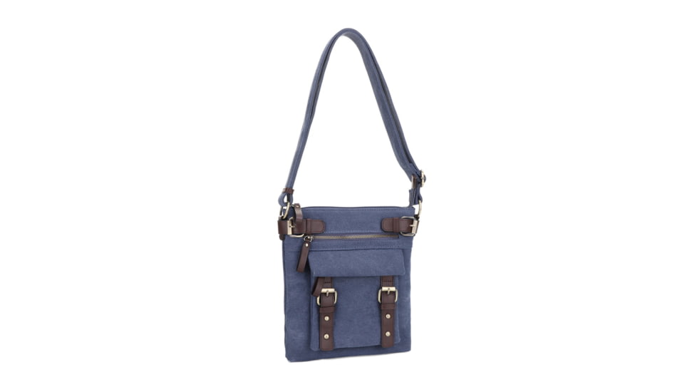 Jessie &amp; James Bailey CCW Canvas Crossbody Bag, Blue, SMC98535L BL