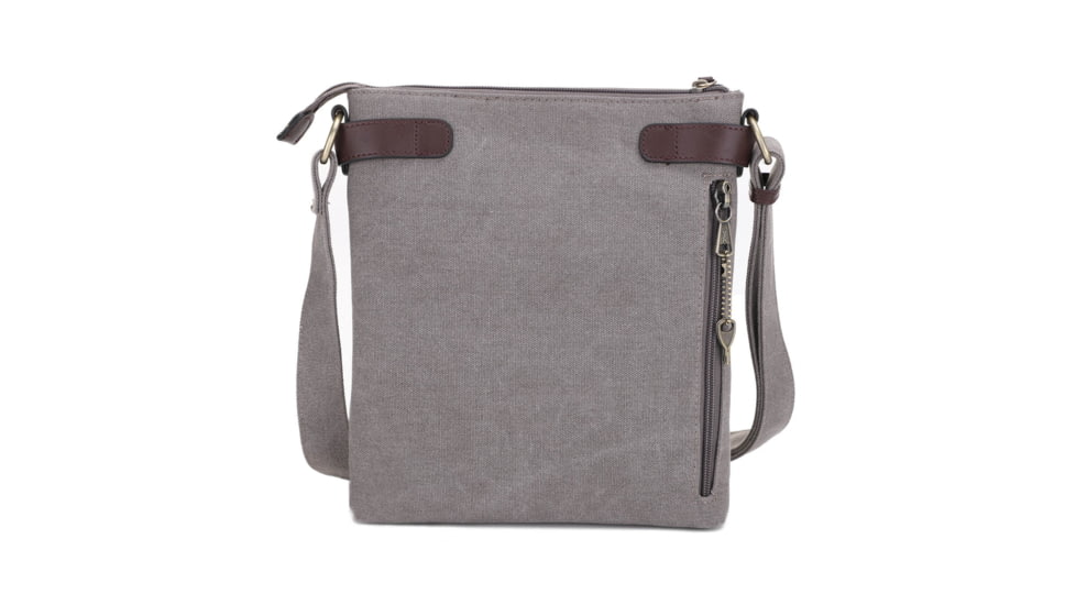 Jessie &amp; James Bailey CCW Canvas Crossbody Bag, Grey, SMC98535L GY