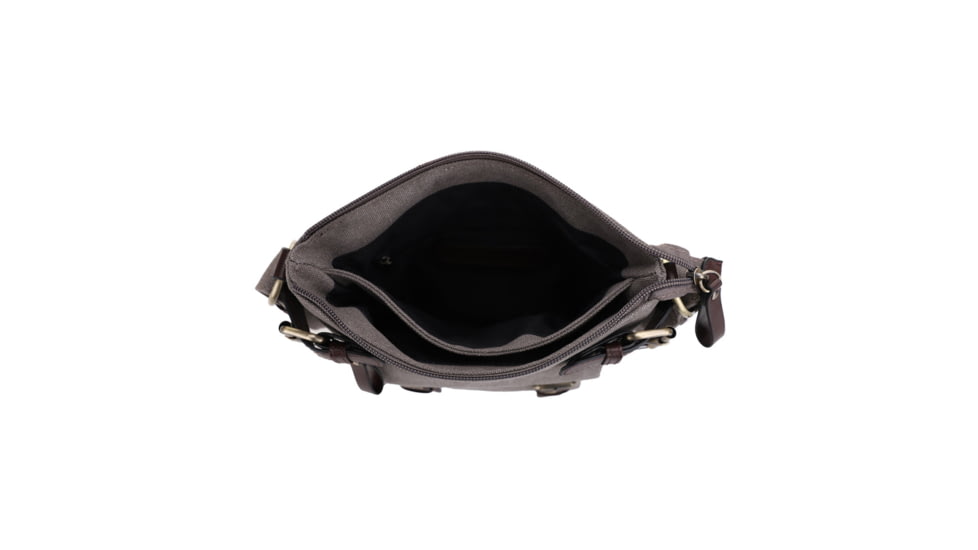 Jessie &amp; James Bailey CCW Canvas Crossbody Bag, Grey, SMC98535L GY