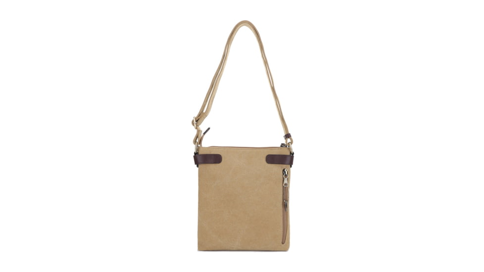 Jessie &amp; James Bailey CCW Canvas Crossbody Bag, Khaki, SMC98535L KH
