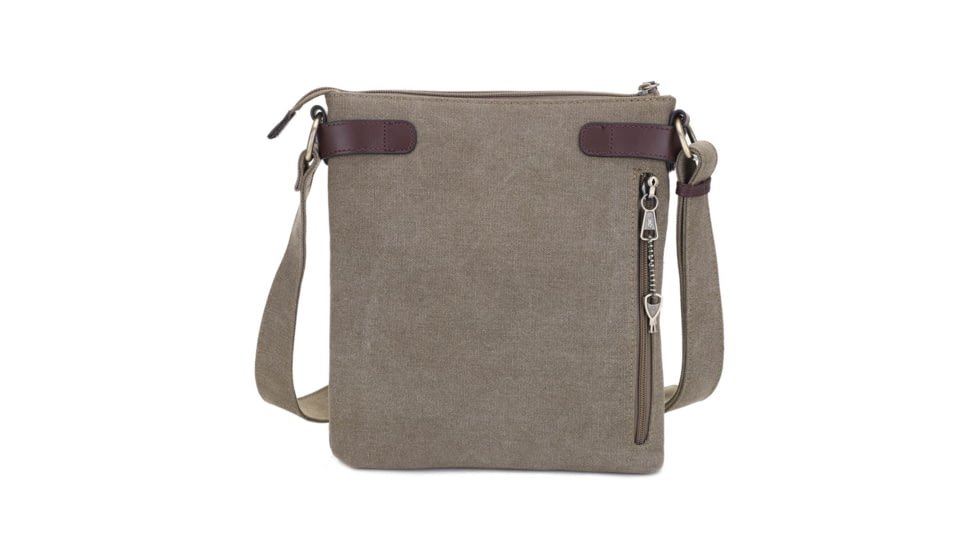 Jessie &amp; James Bailey CCW Canvas Crossbody Bag, Olive, SMC98535L OL