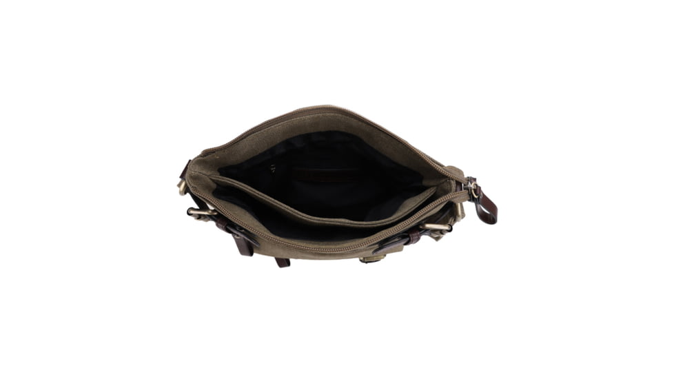 Jessie &amp; James Bailey CCW Canvas Crossbody Bag, Olive, SMC98535L OL