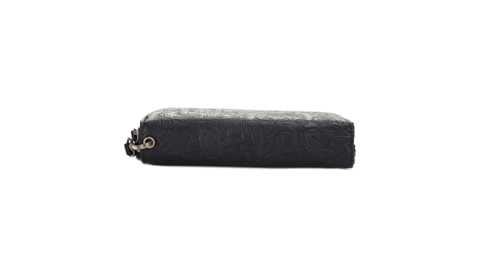 Jessie &amp; James Filly Tooled Wallet, Black, SM52131 BK/BK