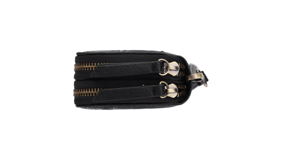 Jessie &amp; James Filly Tooled Wallet, Black, SM52131 BK/BK