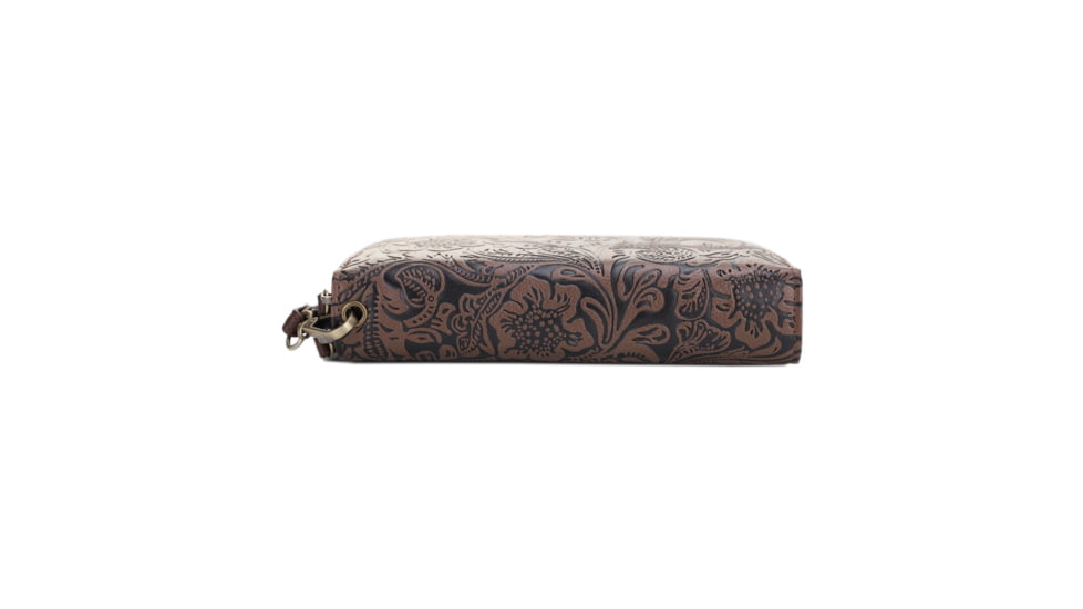 Jessie &amp; James Filly Tooled Wallet, Coffee, SM52131 CF/CF
