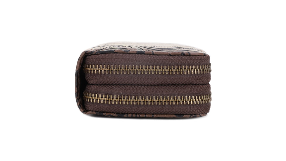 Jessie &amp; James Filly Tooled Wallet, Coffee, SM52131 CF/CF