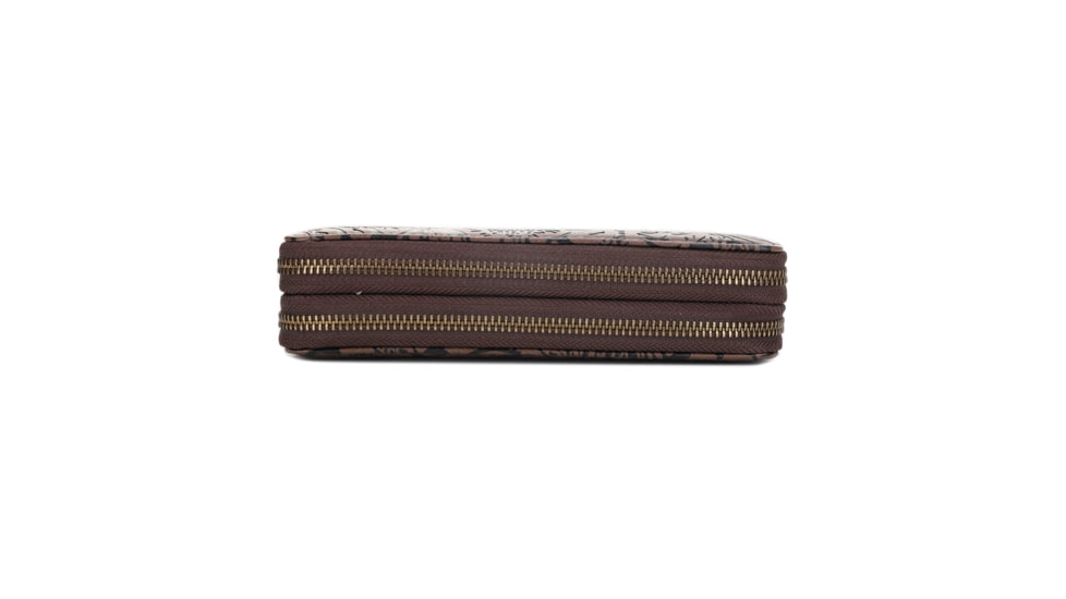 Jessie &amp; James Filly Tooled Wallet, Coffee, SM52131 CF/CF