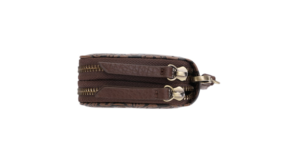 Jessie &amp; James Filly Tooled Wallet, Coffee, SM52131 CF/CF