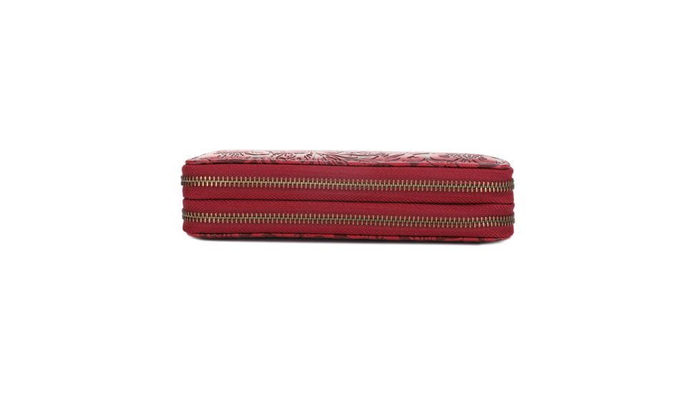 Jessie &amp; James Filly Tooled Wallet, Red, SM52131 RD/RD
