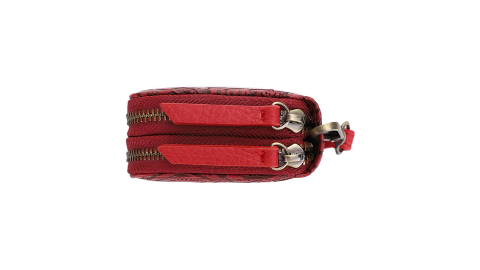 Jessie &amp; James Filly Tooled Wallet, Red, SM52131 RD/RD