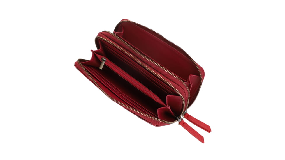 Jessie &amp; James Filly Tooled Wallet, Red, SM52131 RD/RD