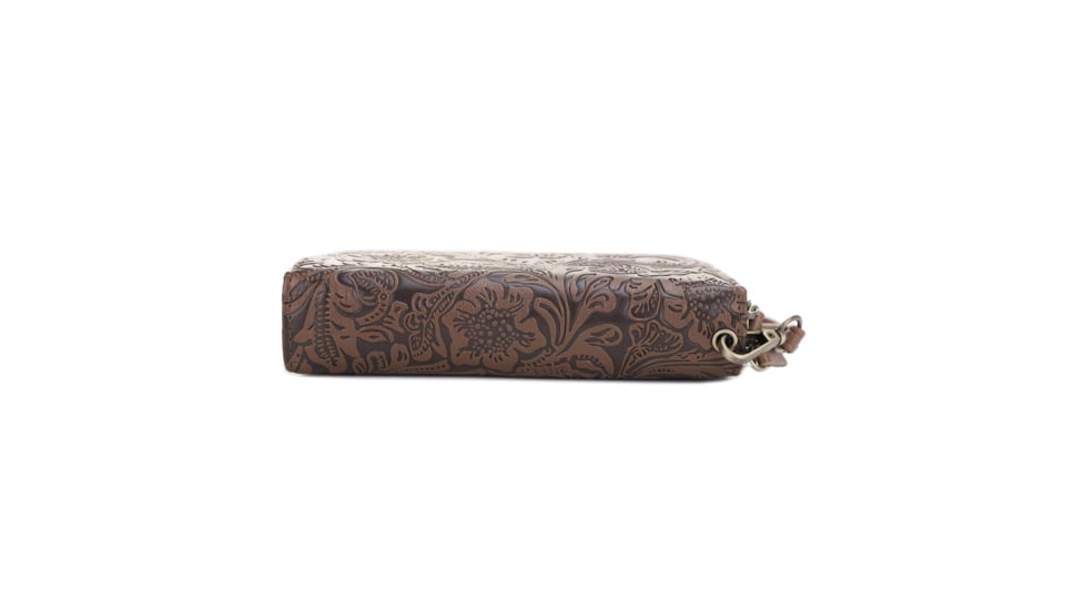 Jessie &amp; James Filly Tooled Wallet, Taupe, SM52131 TP/TP