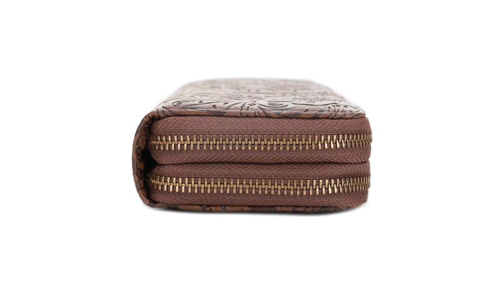 Jessie &amp; James Filly Tooled Wallet, Taupe, SM52131 TP/TP