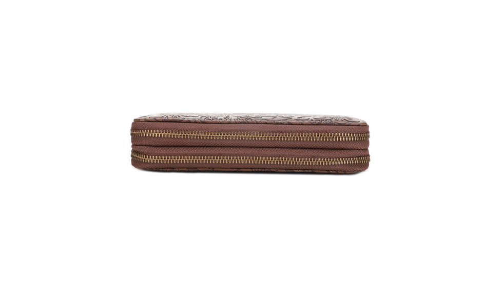 Jessie &amp; James Filly Tooled Wallet, Taupe, SM52131 TP/TP