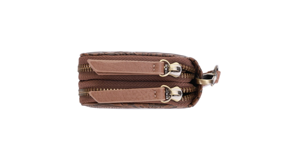 Jessie &amp; James Filly Tooled Wallet, Taupe, SM52131 TP/TP