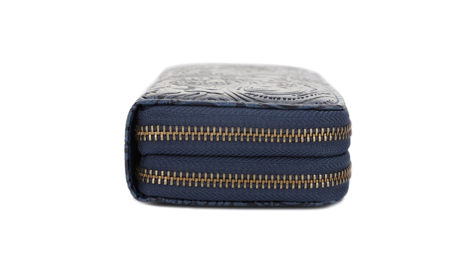Jessie &amp; James Filly Tooled Wallet, Teal, SM52131 TL/TL
