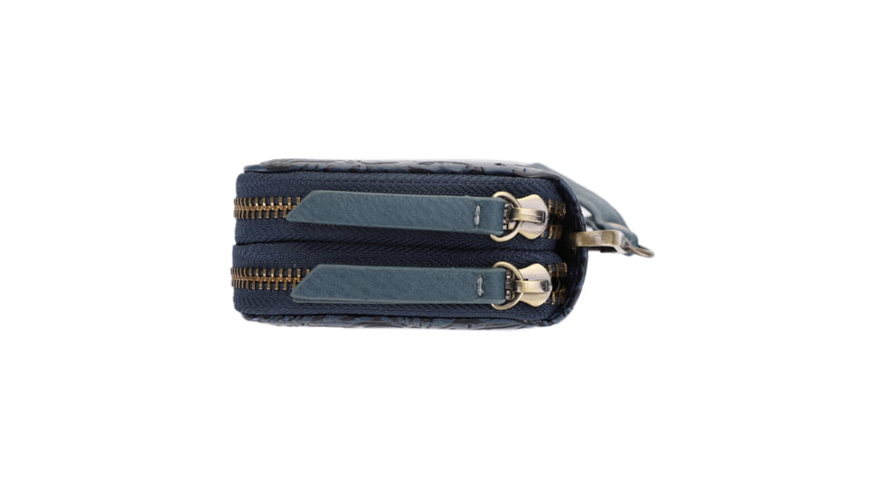 Jessie &amp; James Filly Tooled Wallet, Teal, SM52131 TL/TL