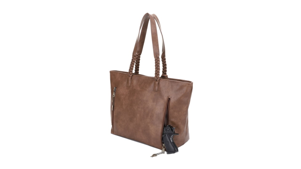 Jessie &amp; James Helena CCW Tote Bag, Taupe, SMC60279LK TP