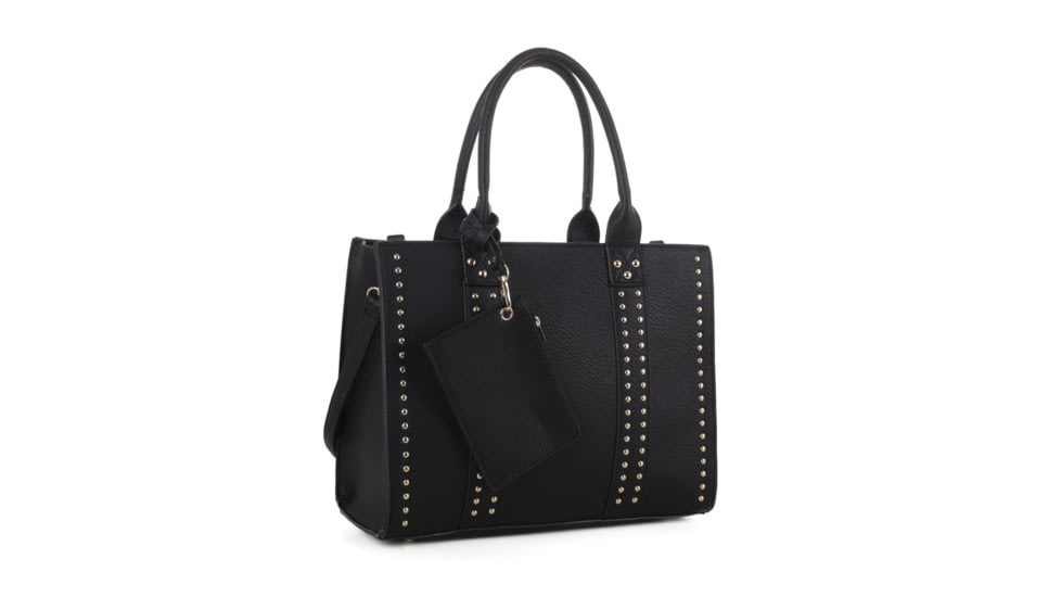 Jessie &amp; James Kate Concealed Carry Lock and Key Satchel w/Coin Pouch, Black, AMC4032L BK