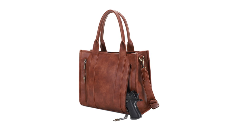 Jessie &amp; James Kathy CCW Tote Bag, Cognac, SMC60132LK CG