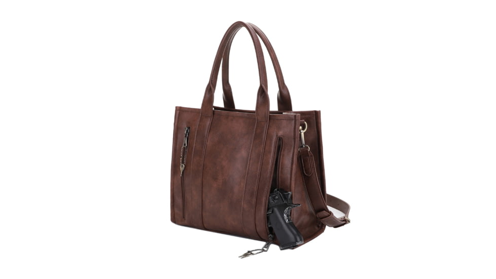 Jessie &amp; James Kathy CCW Tote Bag, Dk Brown, SMC60132LK DBR