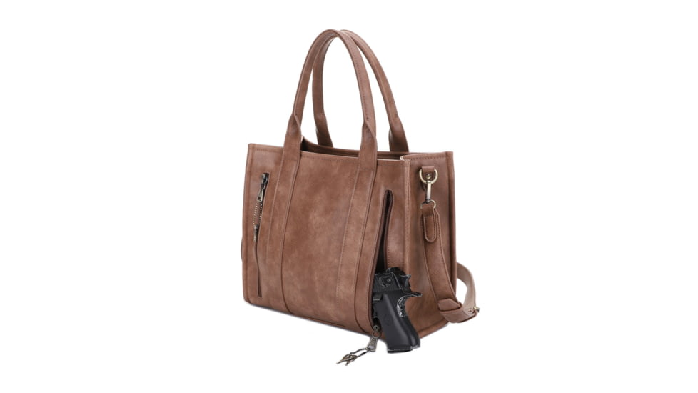 Jessie &amp; James Kathy CCW Tote Bag, Taupe, SMC60132LK TP