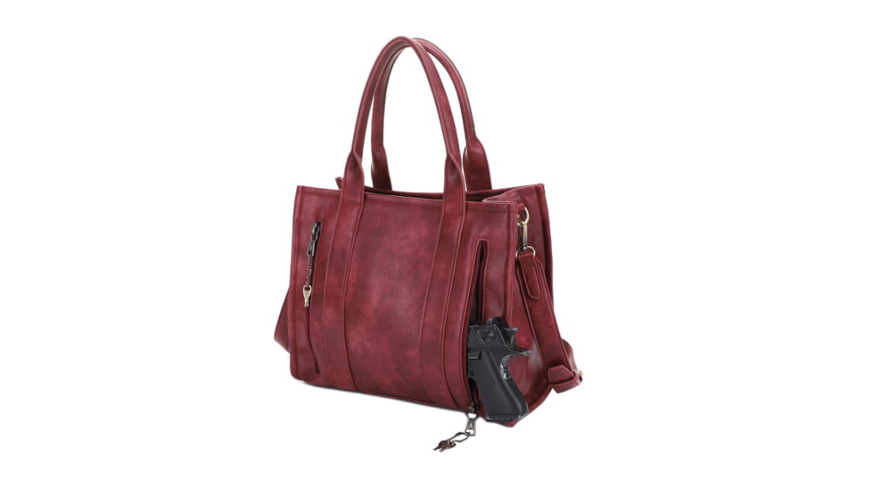 Jessie &amp; James Kathy CCW Tote Bag, Wine, SMC60132LK WN