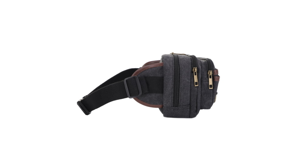 Jessie &amp; James Klamath Canvas CCW Waist Bag, Black, SMC614-11 BK
