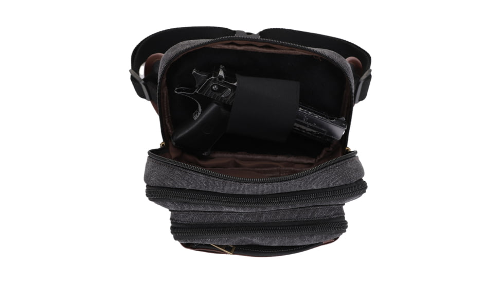 Jessie &amp; James Klamath Canvas CCW Waist Bag, Black, SMC614-11 BK
