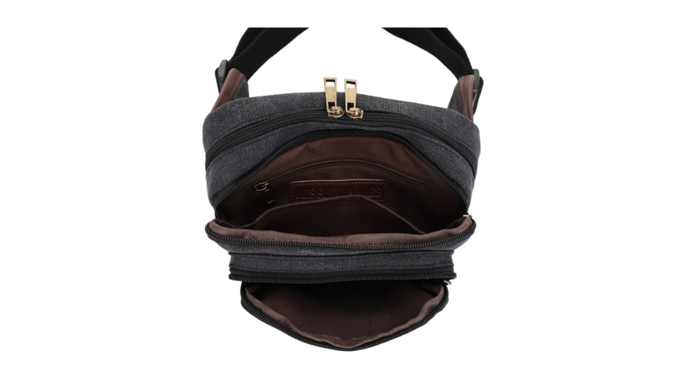 Jessie &amp; James Klamath Canvas CCW Waist Bag, Black, SMC614-11 BK