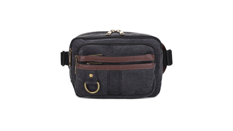 Jessie &amp; James Klamath Canvas CCW Waist Bag, Black, SMC614-11 BK